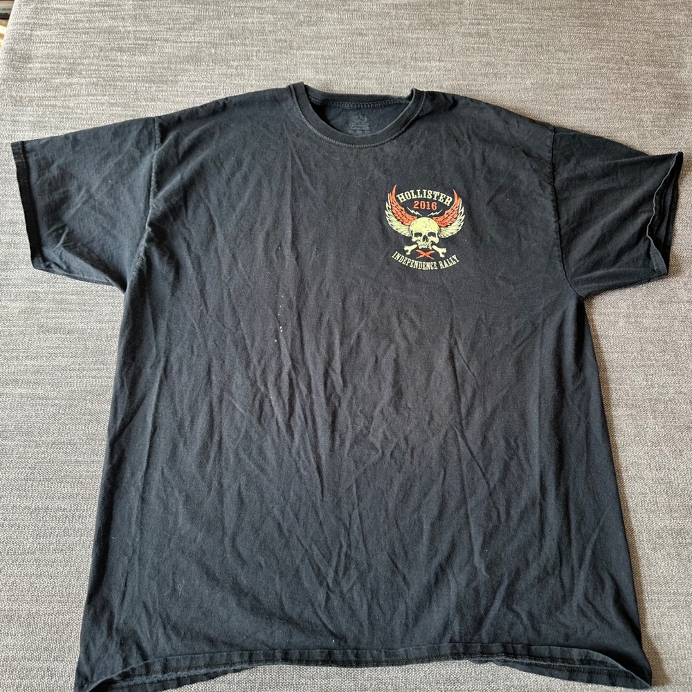 Hollister 2016 Independence Rally T-Shirt Men‎ 2XL Black